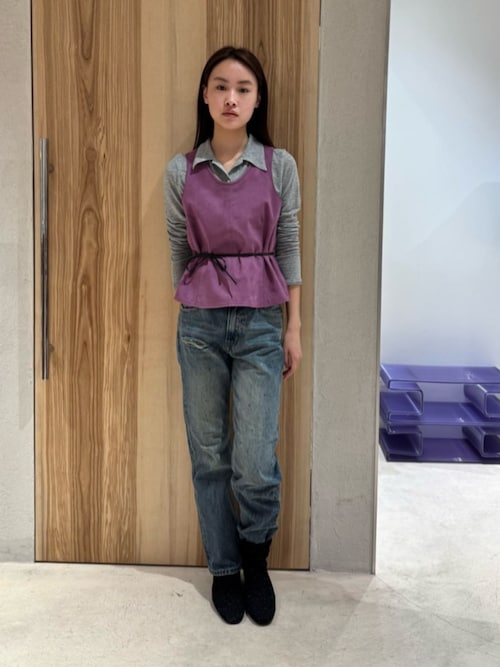 ATTISESSION＞スリム ストレート デニム パンツ（その他パンツ