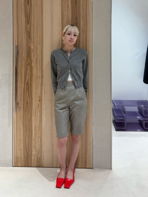 セール】＜ATTISESSION＞レザーライク バイカー ショーツ