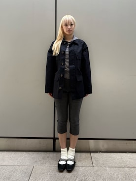 「ATTISESSION（アティセッション）のアイテム（その他アウター）」を使った、yoshizumiさん（レディース・158cm）の冬コーディネート