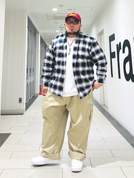 「Handmade（ハンドメイド）のアイテム」を使った、ぬ〜さんさん（メンズ・165cm）の春コーディネート