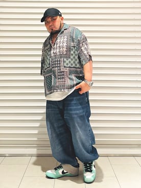 「ナイキ」｜ぬ〜さんさん（メンズ・165cm）の夏コーディネート