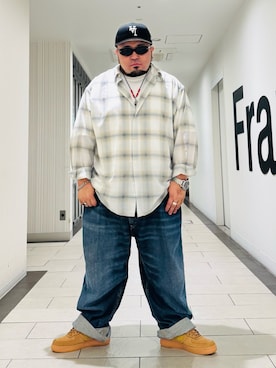 「Levi's（リーバイス）のアイテム」を使った、ぬ〜さんさん（メンズ・165cm）の秋コーディネート