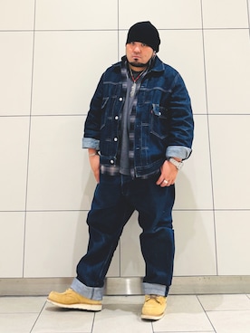 「アイテム（シャツ/ブラウス）」を使った、ぬ〜さんさん（メンズ・165cm）の秋コーディネート