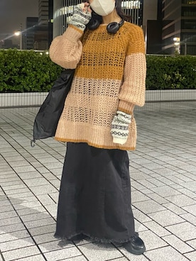 「Kastane」｜「アイテム（ジャンパースカート）」を使った、zakkyさん（レディース・151cm）の秋コーディネート
