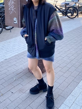 「アイテム（ブーティ）」を使った、zakkyさん（レディース・151cm）の秋コーディネート