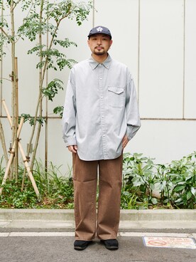 「PUBLIC TOKYO（パブリックトウキョウ）のアイテム（シャツ/ブラウス）」を使った、田中貴大さん（メンズ・168cm）の春コーディネート