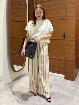 「Rouge vif（ルージュヴィフ）のアイテム」を使った、MIHIROさん（レディース・154cm）の春コーディネート