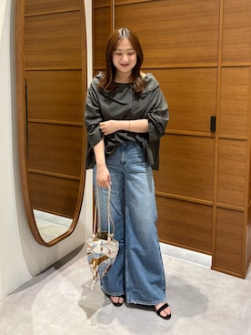 「Rouge vif（ルージュヴィフ）のアイテム」を使った、MIHIROさん（レディース・154cm）の春コーディネート