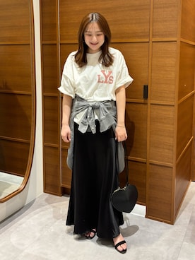 「Rouge vif（ルージュヴィフ）のアイテム」を使った、MIHIROさん（レディース・154cm）の春コーディネート