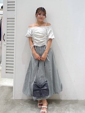 「Heather（ヘザー）のアイテム」を使った、mioさん（レディース・157cm）の夏コーディネート