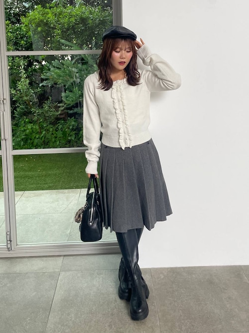 HOLiC メルトンプリーツミディスカート 598440（スカート）｜Heather