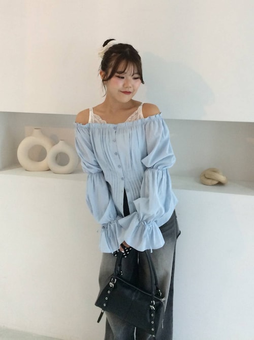 ブラウス シャツ mariko企画　レースドッキングブラウス　583652 レディース mariko企画 レースドッキングブラウス 583652（シャツ/ブラウス