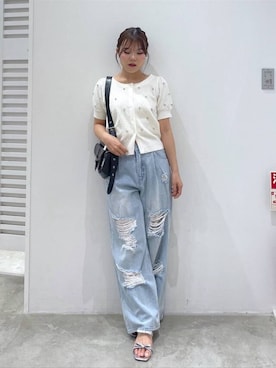 「Heather（ヘザー）のアイテム」を使った、mioさん（レディース・157cm）の夏コーディネート