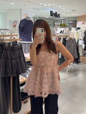 「Heather（ヘザー）のアイテム（パンツ）」を使った、mioさん（レディース・157cm）の夏コーディネート