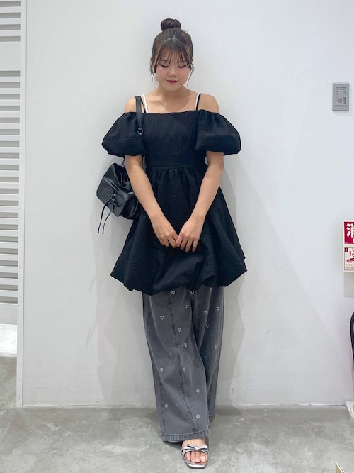 おすすめ☆ CHLOE オフショルダー ミニワンピース オフショルバルーンミニワンピース 576807（ワンピース