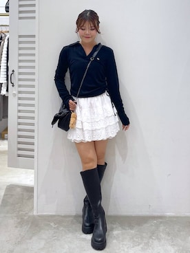 「アイテム（キーホルダー）」を使った、mioさん（レディース・157cm・20代）の秋コーディネート