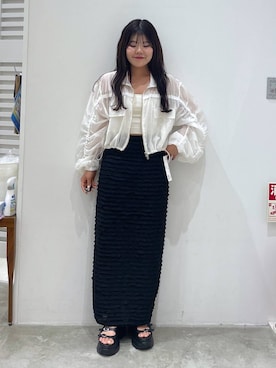 「アイテム（ブルゾン）」を使った、mioさん（レディース・157cm・20代）の春コーディネート