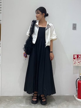 「アイテム（ブルゾン）」を使った、mioさん（レディース・157cm・20代）の夏コーディネート