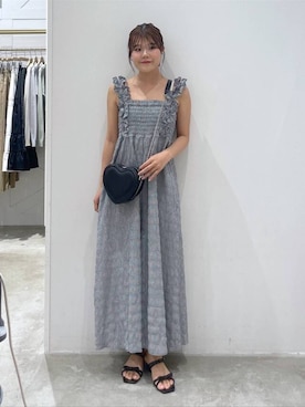 「アイテム（つなぎ/オールインワン）」を使った、mioさん（レディース・157cm・20代）の夏コーディネート