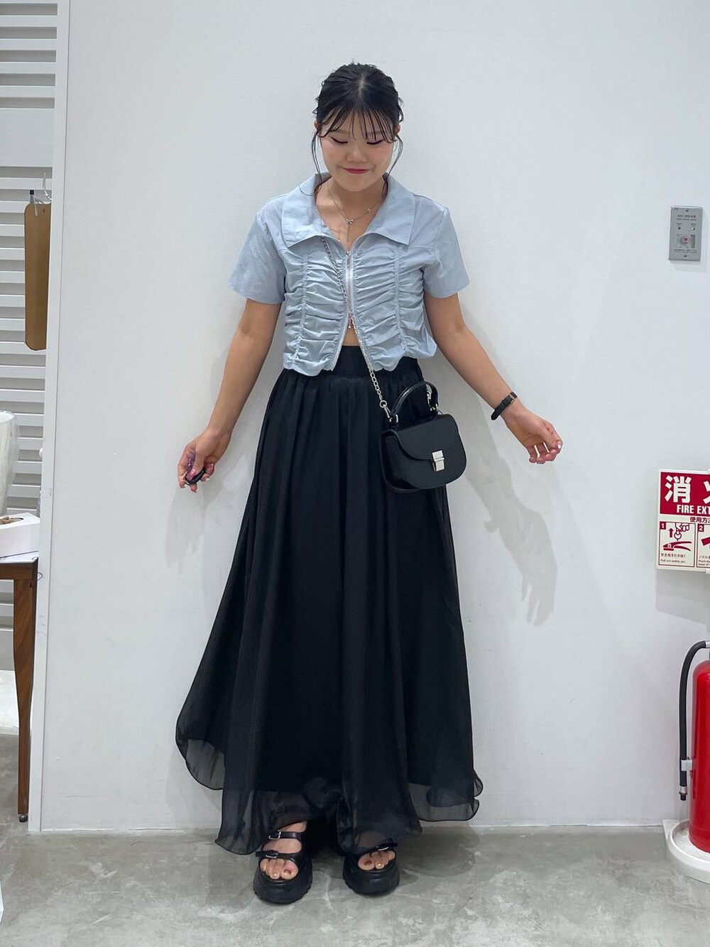 Heather（ヘザー）の「シャーリングZIPシャツ（半袖） 127447（シャツ