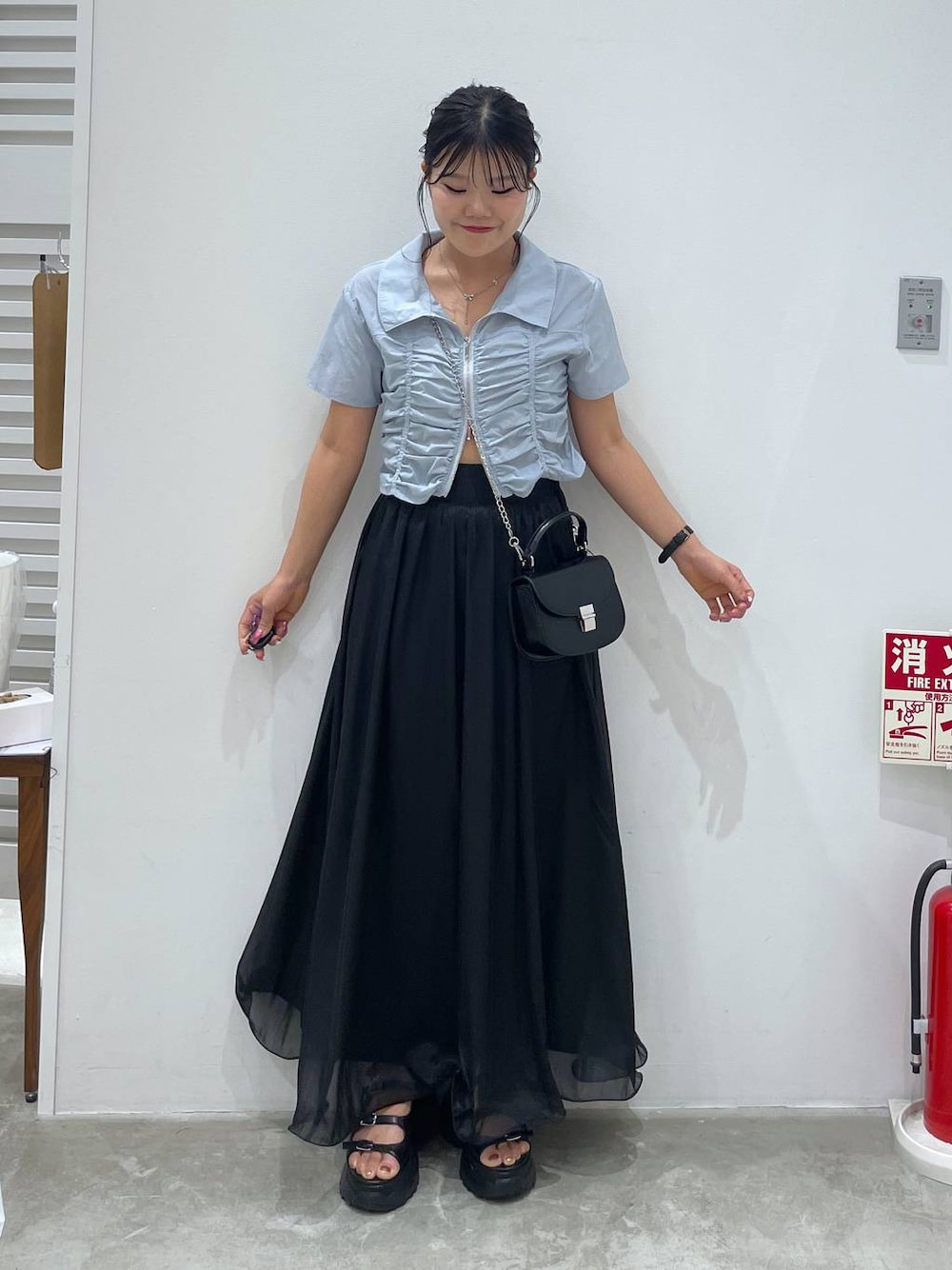 Heather（ヘザー）の「シャーリングZIPシャツ（半袖） 127447（シャツ