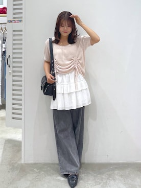 「Heather（ヘザー）のアイテム」を使った、mioさん（レディース・157cm）の夏コーディネート