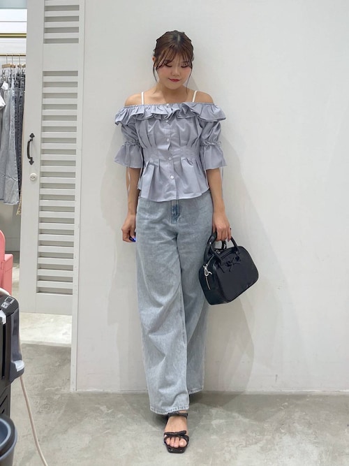 セール】フリルデザインオフショルブラウス 452794（シャツ/ブラウス