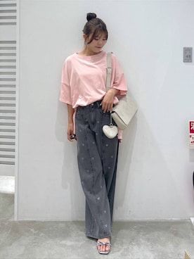 「Heather（ヘザー）のアイテム」を使った、mioさん（レディース・157cm）の夏コーディネート