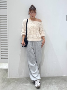 「Heather（ヘザー）のアイテム（ニット/セーター）」を使った、mioさん（レディース・157cm）の秋コーディネート