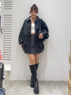 「アイテム（ブルゾン）」を使った、mioさん（レディース・157cm・20代）の夏コーディネート