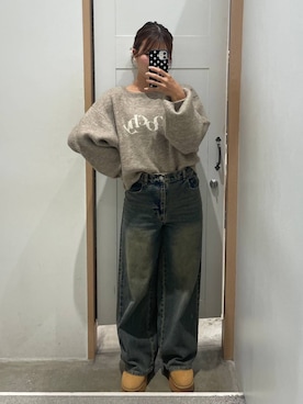 「Heather（ヘザー）のアイテム（ニット/セーター）」を使った、mioさん（レディース・157cm）の秋コーディネート