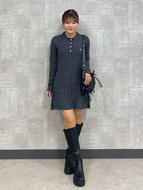 POLO BCS(ポロ・ビーシーエス)】ケーブルワンピース 148971