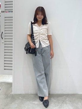 「Heather（ヘザー）のアイテム」を使った、mioさん（レディース・157cm）の夏コーディネート