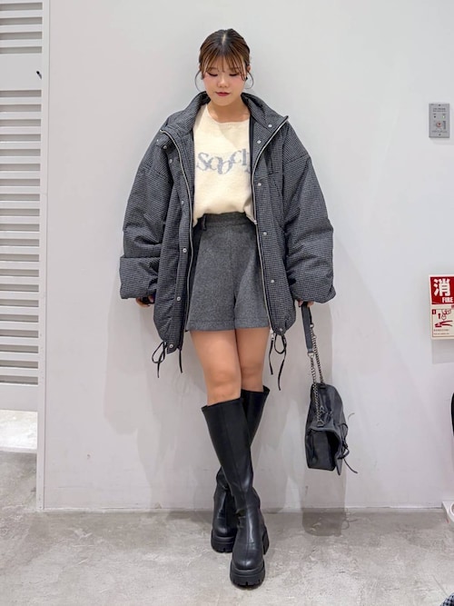 スタンドギャザーミドルブルゾン 593654（ブルゾン）｜Heather（ヘザー