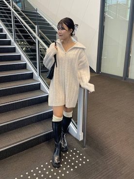 「アイテム（ワンピース/ドレス）」を使った、mioさん（レディース・157cm・20代）の秋コーディネート