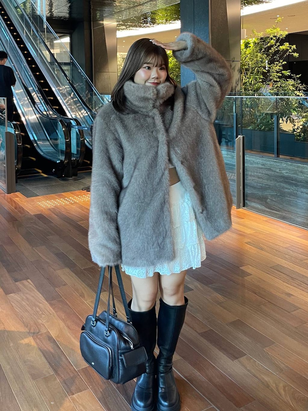 インヒールストレッチロングブーツ Heather Heather インヒール