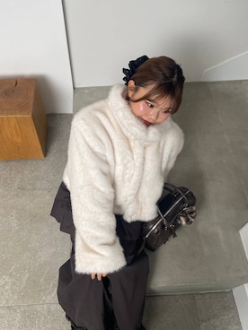 「アイテム（チャーム）」を使った、mioさん（レディース・157cm・20代）の秋コーディネート