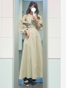 「CLANE（クラネ）のアイテム（サンダル）」を使った、平々凡々さん（レディース・162cm）の夏コーディネート