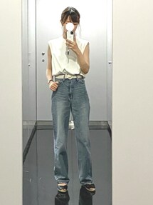 パンツ CLANE SECOND DENIM PANTS BLUE 0 CLANE（クラネ）の「SECOND DENIM PANTS（デニムパンツ）」 - WEAR