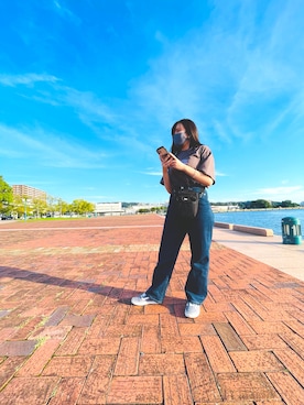 「FTC（エフティーシー）のアイテム」を使った、ゆりまるさん（レディース・153cm）の秋コーディネート