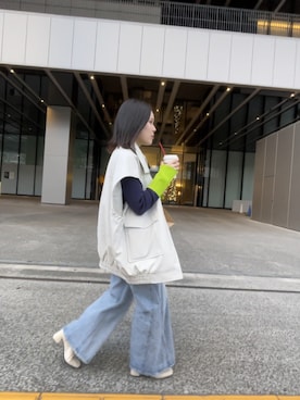 「CIAOPANIC TYPY（チャオパニックティピー）のアイテム（ブルゾン）」を使った、ゆりまるさん（レディース・153cm）の秋コーディネート