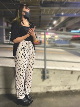 「Adoon plain（アドーンプレーン）のアイテム」を使った、ゆりまるさん（レディース・153cm）の夏コーディネート
