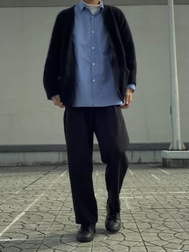 「unfil（アンフィル）のアイテム（ジャケット/アウター）」を使った、ふぁりあさん（メンズ・183cm）の秋コーディネート