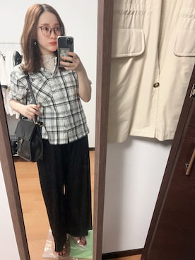 「アイテム（その他トップス）」を使った、deさん（レディース・153cm）の夏コーディネート