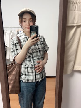 「SLOBE IENA（スローブイエナ）のアイテム」を使った、deさん（レディース・153cm）の夏コーディネート