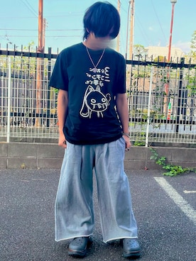 「crocs（クロックス）のアイテム」を使った、#くりもとさん（メンズ・172cm）の夏コーディネート