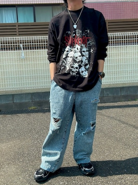 「FILA（フィラ）のアイテム」を使った、#くりもとさん（メンズ・172cm）の春コーディネート