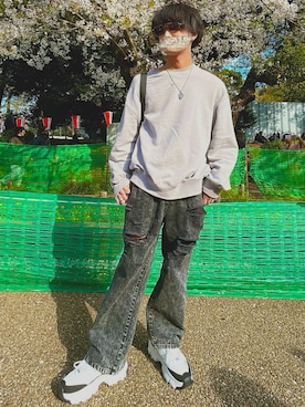 「FILA（フィラ）のアイテム」を使った、#くりもとさん（メンズ・172cm）の春コーディネート