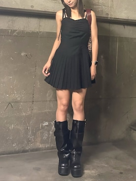 「EVRIS（エヴリス）のアイテム（ワンピース/ドレス）」を使った、momokaさん（レディース・163cm）の夏コーディネート