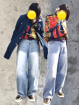 「Lee（リー）のアイテム」を使った、キイロさん（レディース・163cm）の冬コーディネート